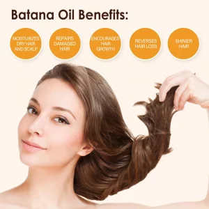 Batana Oil For Hair Growth: Batana Oil For Healthier Thicker Fuller Hair - Boosted With Essential Oils Botanicals & Vitamins