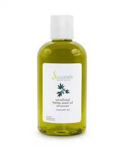Hemp Seed Oil Cold Pressed Unrefined | 100% Natural Available In Bulk | Carrier For Essential Oils, Face, Skin, Hair Moisturizer, Soap Making | 8 Oz