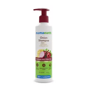 Mamaearth Onion Hair Fall Shampoo For Hair Growth & Hair Fall Control, With Onion Oil & Plant Keratin 250Ml