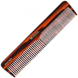 Kent 16T Double Tooth Hair Dressing Table Comb, Fine And Wide Tooth Dresser Comb For Hair, Beard And Mustache, Coarse And Hair Styling Grooming For M