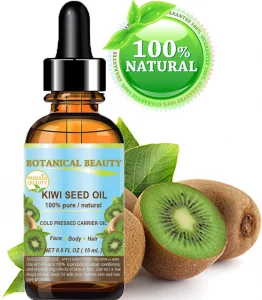 Botanical Beauty Kiwi Seed Oil. 100% Pure/Natural/Undiluted/Virgin Cold Pressed Carrier Oil. 0.5 Fl.Oz.- 15 Ml. By Chateau Cosmetics