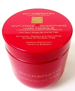 Bio Keratin Luxury Collection Anti-Frizz Smoothing Hair Masque 16.9 Fl.Oz (500Ml)