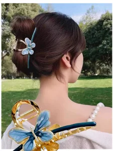 4.3 Inch Large Metal Hair Claw Clips For Women Big Claw Clips For Thick Hair Nonslip Hair Clips 90'S Strong Hold Jaw Clip Hair Clamp Grips Perfect Fa