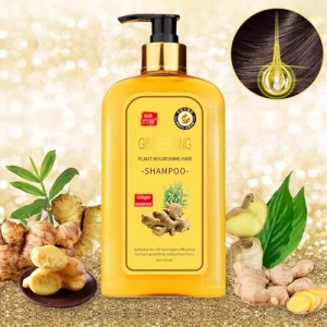 Ginaday Instant Ginger Hair Regrowth Shampoo, Ginger Anti-Fall Shampoo, Ginger Shampoo For Hair Growth, Ginger Hair Care Shampoo, Ginger Anti-Hair Lo