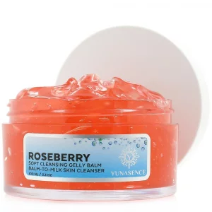 Sweetsation Therapy / Yunasence Roseberry Soft Cleansing Gelly Balm, Phytoaromatic Balm-To-Milk Skin Cleanser 3Oz