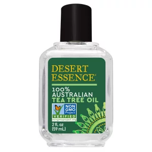 Desert Essence 100% Australian Tea Tree Oil, 2 Fl Oz - Gluten Free, Vegan, Non-Gmo - Steam-Distilled Pure Essential Oil With Inherent Cleansing Prope