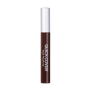 Red By Kiss Quick Cover Root Touch Up Mascara Water-Resistant Temporary Gray Concealer Cover Up Brush For Hair And Beard (Natural Medium Brown)