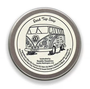 Seattle Sundries Patchouli Soap Bar For Women & Men - 1 (4Oz) Handmade Bar Soap In A Retro Gift Tin - Hippie Aesthetic Stocking Stuffer Idea From (1)