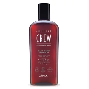 American Crew Men'S Shampoo, Daily Silver Shampoo, Naturally Derived, Vegan Formula, 8.4 Fl Oz