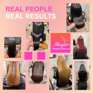 Mavylin 3D Gloss Hair Btx Ampoules Repair Treatment For Dry Or Damaged Hair - For A Healthy And Super Shiny Hair - Formaldehyde Free - B6 B5 Pantheno
