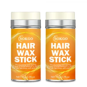 Hair Wax Stick, Wax Stick For Hair Slick Stick, Long-Lasting Not Greasy Hair Styling Wax For Hair Edge Control Smooth Wigs Flyaways Edge Frizz Hair,