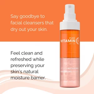Noche Y Dia Vitamin C Cleanser - Gentle Makeup Remover - Anti Aging Face Wash With Ascorbic Acid - Reduce Appearance Of Wrinkles, Acne, & Breakouts -