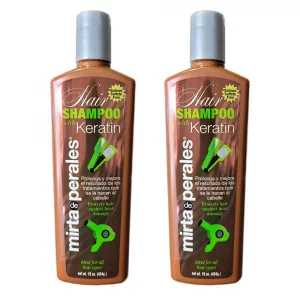 Mirta De Perales Hair Shampoo With Keratin 16 Oz. 2-Pack