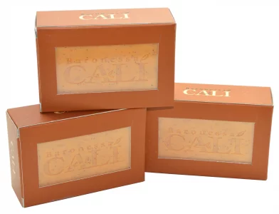 Baronessa Cali Tarocco Skin Cleanser Bar Soap With Exfoliate - Deep Moisturizing Olive Oil Soap With Sicilian Red Orange Extracts- 5.3 Ozs, Pack O