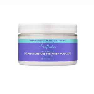 Sheamoisture Scalp Moisture Hair Masque Aloe Butter & Vitamin B3 Pre-Wash Hair Care With A Boost Of Hydration To Hydrate Scalp + Moisturized Hair 4Oz