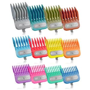 Clipper Guards Set Fit For Andis Master, Oster Fast Feed, Andis Aac-1, Gc, Lcl, Ml, Pm-1, Pm-2, Pm-4, Rcac, Rs-1, Us-1, Size: #0 To #8 (Length: 1/16