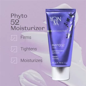 Yon-Ka Phyto 52 Skin Firming Cream (40Ml) Anti-Aging Facial Moisturizer And Night Creme, Tighten Skin And Reduce The Look Of Pores With Vitamin E, Pa