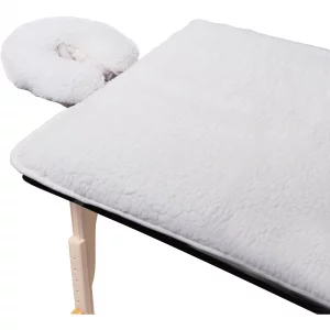 Forpro Premium Fleece Massage Pad Set, Natural, Extra Soft, Hypoallergenic, For Massage Tables, Includes Pad And Face Rest Cover, 31 W X 72 L