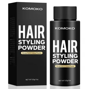 Komoko Hair Styling Powder (0.7 Oz), Styling Powder, Matte Finish Styling Powder For Men, Hair Texture Powder, Texture Powder For Men, Volumizing Pow
