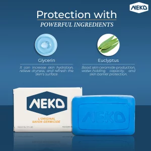 Neko Germicidal Soap - 2.82 Oz / 80G - Family Bar Soap, Old Traditional Recipe,