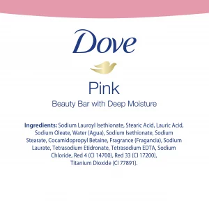Dove Beauty Bar Gentle Cleanser For Softer And Smoother Skin Pink More Moisturizing Than Ordinary Bar Soap 3.75 Oz 10 Bars