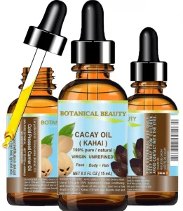 Botanical Beauty Cacay ( Kahai ) Oil 100 % Pure Natural Virgin Unrefined Wild Grow Anti Aging Anti Wrinkle Face Oil Nutrient Rich In Natural Retinol