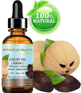 Botanical Beauty Cacay ( Kahai ) Oil 100 % Pure Natural Virgin Unrefined Wild Grow Anti Aging Anti Wrinkle Face Oil Nutrient Rich In Natural Retinol