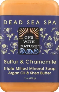 One With Nature Bar Soap, Chamomile And Sulfur, 7 Oz