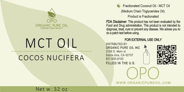 Fractionated Coconut Oil - 100% Pure, Medium Chain Triglycerides Carrier, Undiluted, Non-Gmo, From Coconut Fruit Not Palm - 32 Oz - C8 C10, Natural,