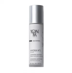 Yon-Ka Hydra No.1 Fluide (50Ml) Age Defense Skin Care, Lightweight Mattifying Moisturizer With Hyaluronic Acid And Silica, Normal And Oily Skin, Para