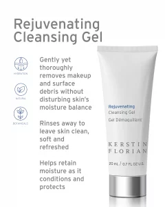 Kerstin Florian Rejuvenating Cleansing Gel - Travel Size, Gentle Face Wash Cleanser And Makeup Remover For Women, Gentle Formula Removes Dirt & Oils