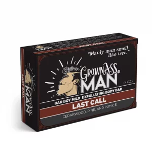 Grown Ass Man Co. Body Bars (Mild Exfoliating Variety Pack, 3-Pack)