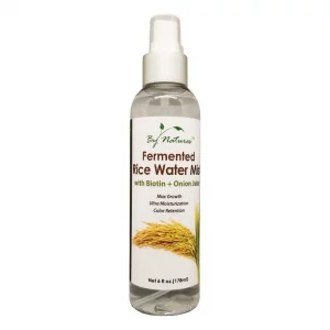 By Natures Fermented Rice Water Mist For Hair Growth With Biotin + Onion Juice, 6 Fl Oz (Pack Of 1)