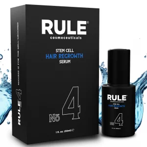 Rule Stem Cell Hair Growth Serum - Natural Hair Growth Oil With Biotin, Castor Oil & Dht Blocker Saw Palmetto For Thicker Fuller Longer Hair Regrowth