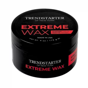Trendstarter - Extreme Wax (4 Oz) - Strong Hold - Matte Finish - Premium Water Based Clay-Inspired Flake-Free Hair Wax For All Hair Types - All-Da