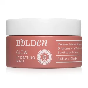Bolden Glow Hydrating Mask | Deep Moisturizing Facial Mask For Dry Skin | Gently Hydrating Hyaluronic Acid Moisturizer | Non-Comedogenic | 3.4 Fl Oz