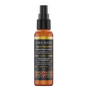 Loba Mane Illuminating Hair Oil For Curly Frizzy Hair - Hair Serum For Dry Damaged Thick Curly Hair - Infused With Buriti, Tucuma, And Argan Oil For