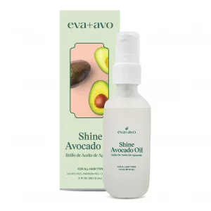 Eva + Avo Avocado Oil For Hair Hydrating Hair Oil With Avocado And Castor Oil Paraben And Sulfate-Free Reduces Frizz And Restores Shine -