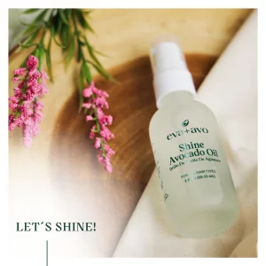 Eva + Avo Avocado Oil For Hair Hydrating Hair Oil With Avocado And Castor Oil Paraben And Sulfate-Free Reduces Frizz And Restores Shine -