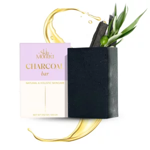 Skin Matra - Holistic & Natural Charcoal Bar - Handmade Skincare With Activated Charcoal, Organic Olive Oil & Coconut Oil - Cleanses And Gently Exfol