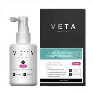 Veta Women'S Targeted Topical Serum, Hair Growth Treatment. Fights Chronic Hair Loss. Revitalize With Biotin, Neem Oil, Lavender. Combat Hair Thinnin