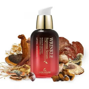 The Skin House Wrinkle Supreme Serum 169 fl oz Fermented Red Ginseng l Wrinkles Fine Lines l Skin Rejuvenating Face Serum Korean Skin Care K-beauty