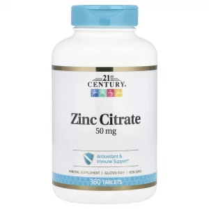 Zinc Citrate Tablets 50mg, 360 Count