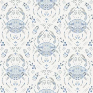 NuWallpaper Blue Shellby Peel & Stick Wallpaper