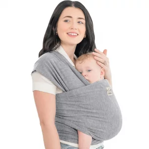 KeaBabies Baby Wrap Carrier - All in 1 Original Baby Carrier Newborn to Toddler Sling, Easy to Wear, Hands Free Bonding, Lightweight, Breathable Infa
