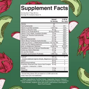 MaryRuth's Liquid Multivitamin + Hair Growth | Biotin 10000mcg | Lustriva Hair Growth Supplement | Clinically Tested in Women for Thicker Hair & Faci