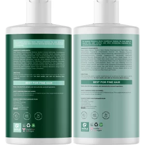 Biotin Rosemary Shampoo and Conditioner Set - Vegan Sulfate Free Biotin Shampoo and Conditioner Set Hair Growth Complex with Volumizing Rosemary Esse