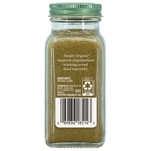 Simply Organic Ground Cumin Seed, Certified Organic | 2.31 oz | Cuminum cyminum L.