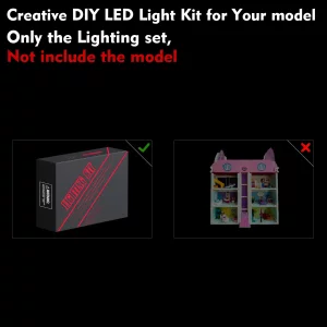 LED Light Kit Compatible with Lego Gabby's Dollhouse 10788 (NO Model, Only Light kit), Light Compatible with Lego 10788