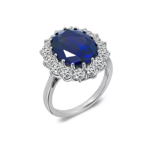 Amazon Essentials Platinum Plated Sterling Silver Celebrity Kate Ring made with Infinite Elements Cubic Zirconia Accents, Size 8, previously Amazon C